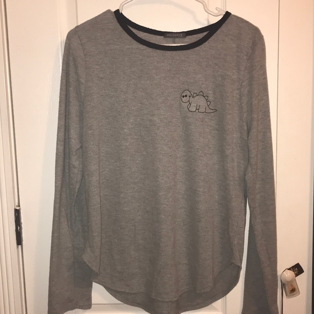 Dinosaur embroidered sweater